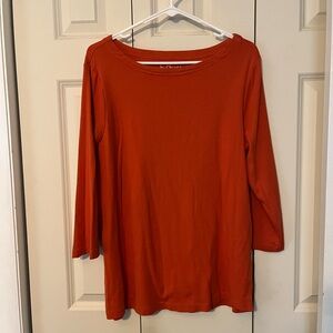 Chico’s 3/4” top with scoop neck